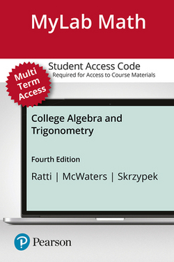 Mylab Math with Pearson Etext -- 24-Month Standalone Access Card -- For College Algebra and Trigonometry|J. S. Ratti