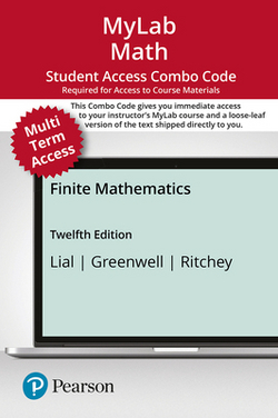 Mylab Math with Pearson Etext -- Combo Access Card -- For Finite Mathematics-- 24 Months|Margaret Lial