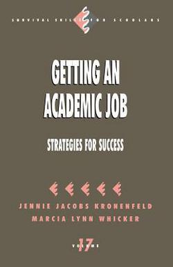 Getting an Academic Job|Jennie Kronenfeld