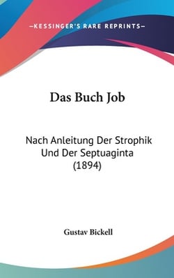 Das Buch Job|Gustav Bickell