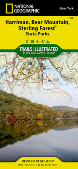 Harriman, Bear Mountain, Sterling Forest State Parks Map|National Geographic Maps