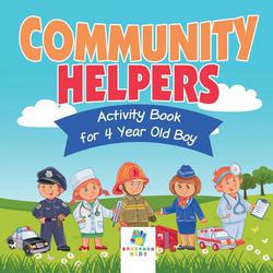 Community Helpers Activity Book for 4 Year Old Boy|Educando Kids
