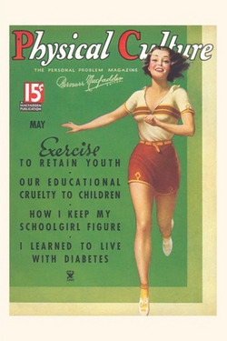 Vintage Journal Cover Physical Culture Magazine|Found Image Press