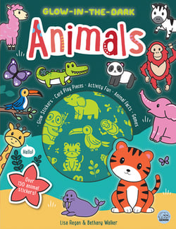 Glow-In-The-Dark Animals Sticker Activity Book|Lisa Regan