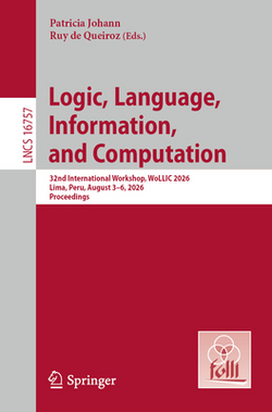 Logic, Language, Information, and Computation|Patricia Johann