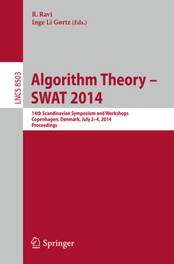 Algorithm Theory -- Swat 2014|Inge Li Gørtz