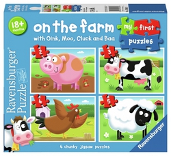 My First Puzzles - On the Farm 2, 3, 4, 5 PC Puzzles|Ravensburger