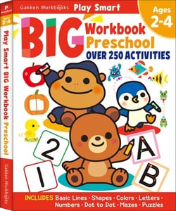 Play Smart Big Preschool Workbook Ages 2-4|Gakken Early Childhood Experts