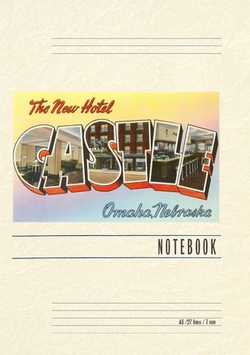Vintage Lined Notebook Greetings from Hotel Castle, Omaha|Found Image Press