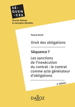 Droit des obligations. Séquence 7 - Les sanctions de l'inexécution du contrat|Pascal Ancel